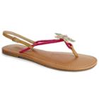 Dolce By Mojo Moxy Splash Women's Starfish Thong Sandals, Girl's, Size: 7.5, Brt Pink