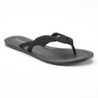 Sonoma Goods For Life&trade; Braided Flip-flops, Women's, Size: Small, Black