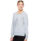Women's Gaiam Calla Lotus Graphic Yoga Top, Size: Medium, White