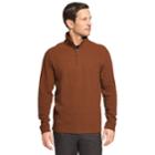 Big & Tall Van Heusen Flex Classic-fit Quarter-zip Sweater, Men's, Size: Xl Tall, Orange