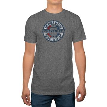 Men's Chevrolet Logo Tee, Size: Xl, Grey