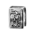 Individuality Beads Crystal Sterling Silver Owl Book Bead, Women's