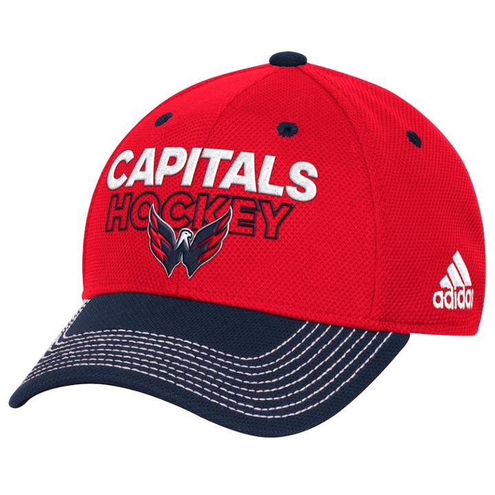 Adult Adidas Washington Capitals Locker Room Flex-fit Cap, Men's, Size: S/m, Red