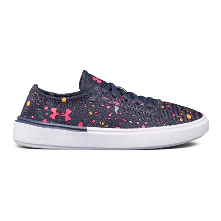 Under Armour Kickit 2 Splatter Pre-school Girls' Sneakers, Size: 1, White
