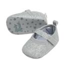 Baby Girl Oshkosh B'gosh&reg; Glitter Mary Jane Crib Shoes, Size: 6-9 Months, Silver