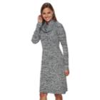 Women's Dana Buchman Mitered Cowlneck Sweater Dress, Size: Xs, Oxford