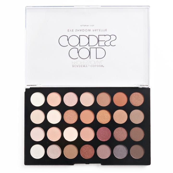 Academy Of Colour Gold Goddess Eyeshadow Palette, Multicolor