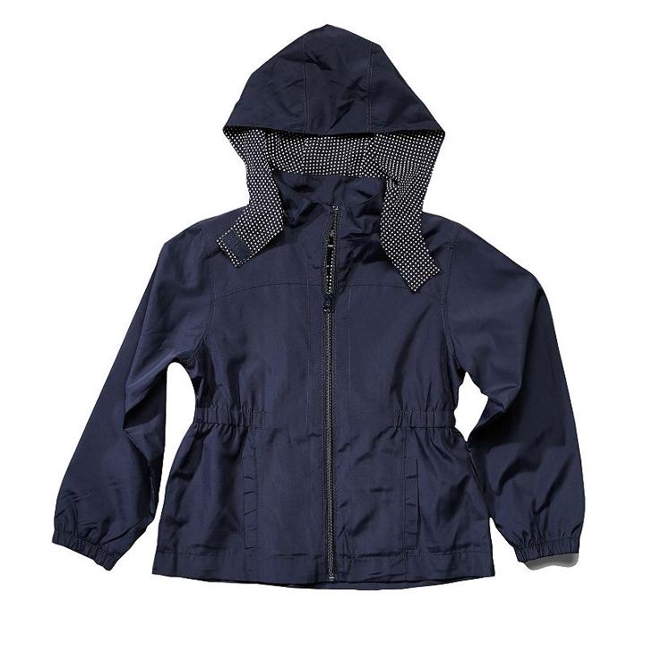 Girls 4-16 French Toast School Uniform Detachable Hood Lightweight Jacket, Girl's, Size: 6-6x, Blue (navy)