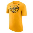 Men's Nike Iowa Hawkeyes Local Elements Tee, Size: Small, Gold
