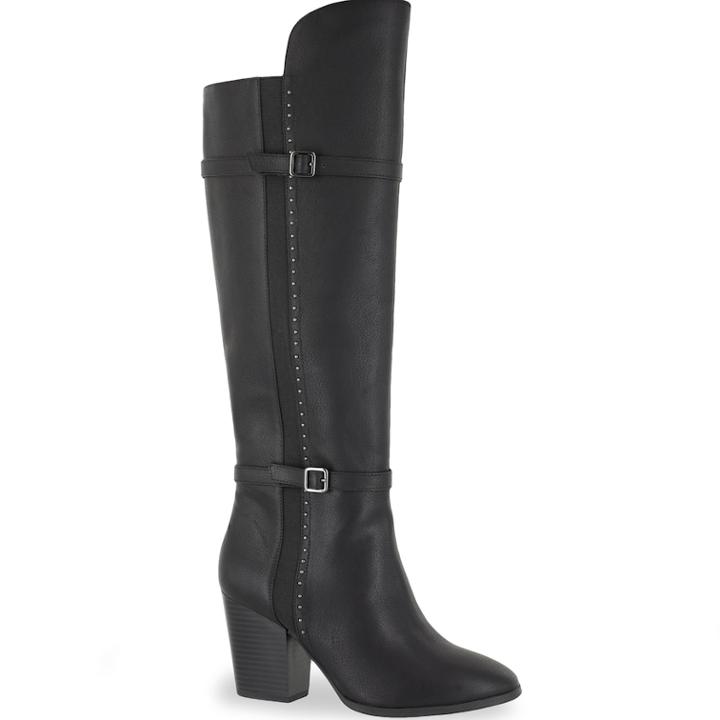 Easy Street Melrose Women's Knee High Boots, Size: Medium (6.5), Black