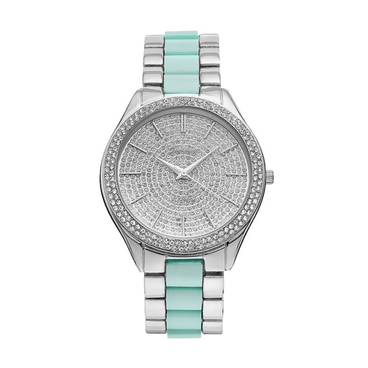 Vivani Women's Geneva Crystal Watch, Size: Large, Silver