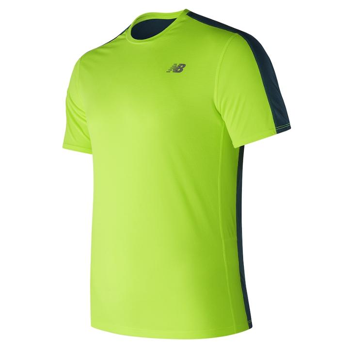 Men's New Balance Accelerate Tee, Size: Medium, Lt Yellow