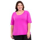 Plus Size Marika Retreat Scoopneck Tee, Women's, Size: 1xl, Brt Purple