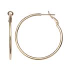 Primrose 14k Gold Over Silver Polished Tube Hoop Earrings, Women's