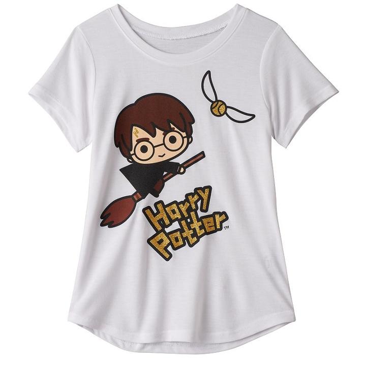 Girls 7-16 Harry Potter Quidditch Tee, Girl's, Size: Large, White