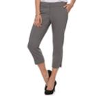 Women's Apt. 9&reg; Torie Straight-leg Capri Pants, Size: 10, Dark Grey