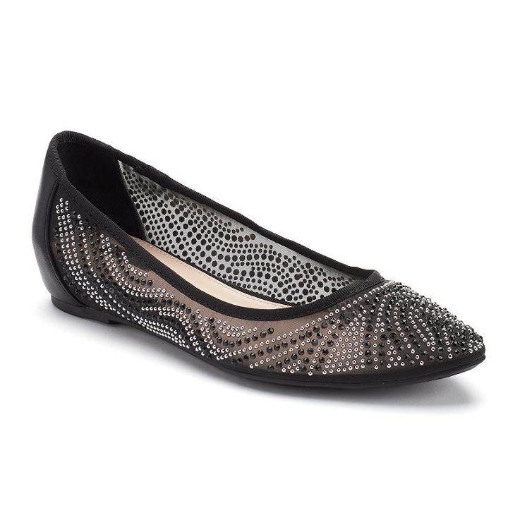 Jennifer Lopez Tara Women's Pointed-toe Flats, Size: 8, Black