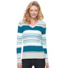 Women's Croft & Barrow&reg; Cable-knit Sweater, Size: Small, Blue