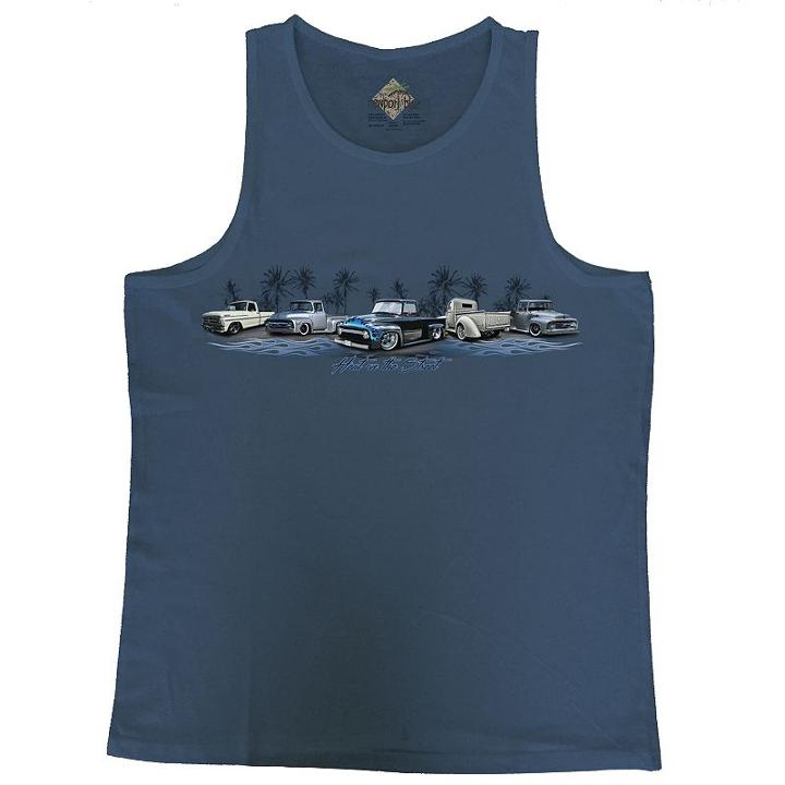 Men's Newport Blue Heat On The Street Pickup Tank Top, Size: Medium, Med Blue