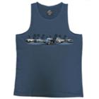 Men's Newport Blue Heat On The Street Pickup Tank Top, Size: Medium, Med Blue