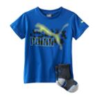 Boys 4-7 Puma Graphic Tee & Sock Set, Boy's, Size: 6, Blue Other