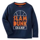 Boys 4-8 Oshkosh B'gosh&reg; Long Sleeve Screen-printed Graphic Active Tee, Boy's, Size: 5, Med Blue