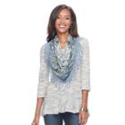 Women's World Unity Peplum Tee & Scarf Set, Size: Medium, White Oth