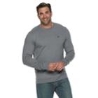 Big & Tall Izod Advantage Performance Stretch Raglan Fleece Crewneck Tee, Men's, Size: Xl Tall, Grey (charcoal)