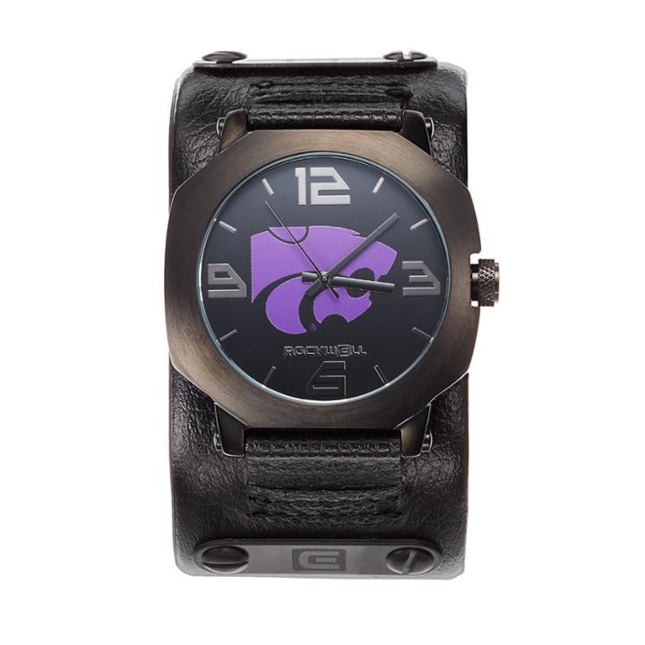 Rockwell Kansas State Wildcats Assassin Leather Watch - Men