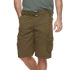 Men's Rawx Regular-fit Belted Cargo Shorts, Size: 30, Med Purple
