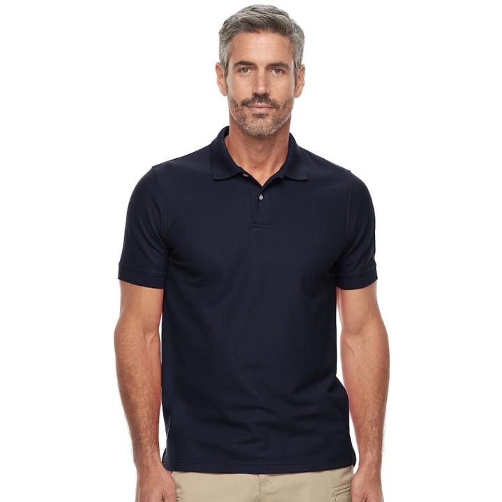 Men's Croft & Barrow&reg; Tailored-fit Polo, Size: Large, Blue