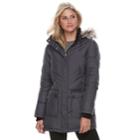 Women's Free Country Hooded Down Jacket, Size: Large, Grey