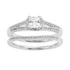 Princess-cut Certified Diamond Engagement Ring Set In 14k White Gold (5/8 Ct. T.w.), Women's, Size: 7.50