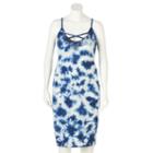Plus Size Rock & Republic Tie-dye Sheath Dress, Women's, Size: 1xl, Blue (navy)