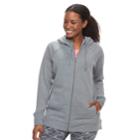 Plus Size Tek Gear&reg; Fleece Zip-up Hoodie, Women's, Size: 1xl, Med Grey