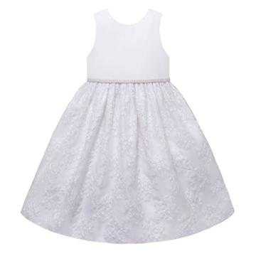 Girls 7-12 American Princess Pearl Waist Embroidered Skirt Dress, Girl's, Size: 8, White