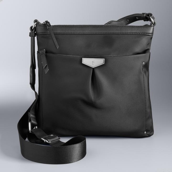 Simply Vera Vera Wang Lissa Crossbody Bag, Women's, Black