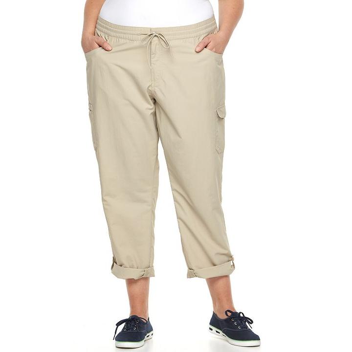 Plus Size Amberley Stream Convertible Pants, Women's, Size: 3xl, White Oth