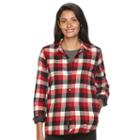 Women's Woolrich Pemberton Fleece-lined Flannel Shirt, Size: Small, Med Red