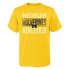 Boys' 4-18 Michigan Wolverines Light Streaks Tee, Size: 8-10, Gold