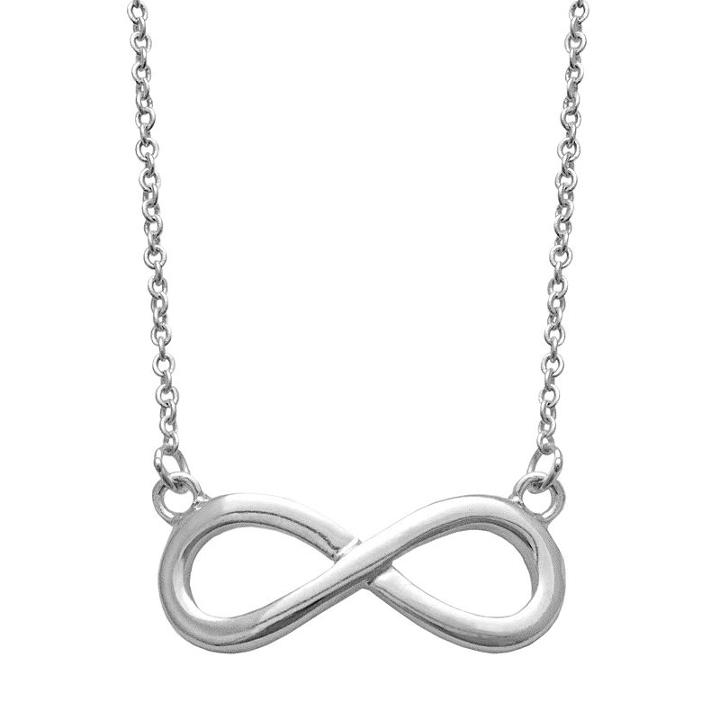 Silver Plated Infinity Necklace, Women's, Size: 17