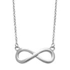 Silver Plated Infinity Necklace, Women's, Size: 17