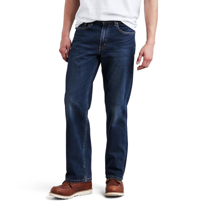Men's Levi's&reg; 559&trade; Stretch Relaxed Straight Fit Jeans, Size: 40x30, Dark Blue