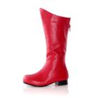 Shazam Costume Boots - Kids, Kids Unisex, Size: Large, Red