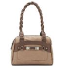 Rosetti Twist-it-up Two-tone Satchel, Women's, Med Brown