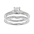 Round-cut Certified Diamond Engagement Ring Set In 14k White Gold (5/8 Ct. T.w.), Women's