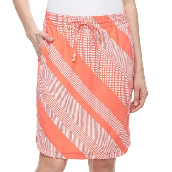 Women's Croft & Barrow&reg; Crepe Skirt, Size: Xxl, Lt Orange