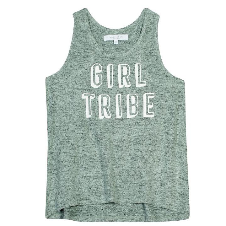 Girls 7-16 Harper & Elliott Brushed Hatchi Graphic Tank Top, Girl's, Size: Medium, Lt Green