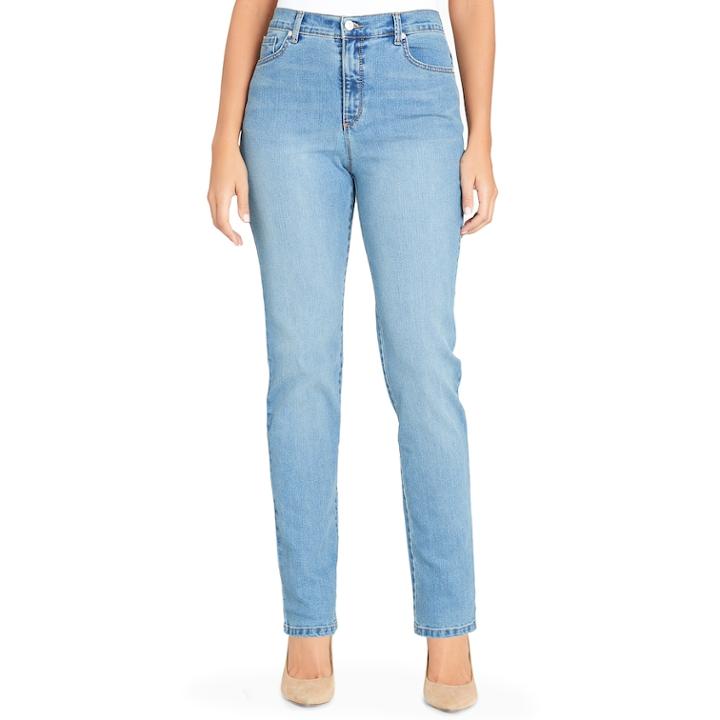 Women's Gloria Vanderbilt Amanda Classic High Waisted Tapered Jeans, Size: 16, Light Blue