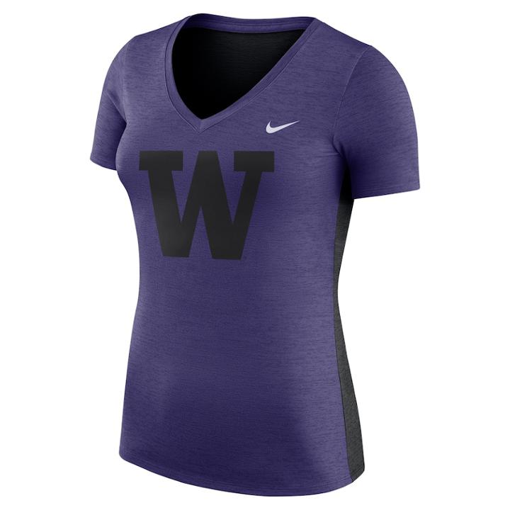 Women's Nike Washington Huskies Dri-fit Touch Tee, Size: Medium, Purple